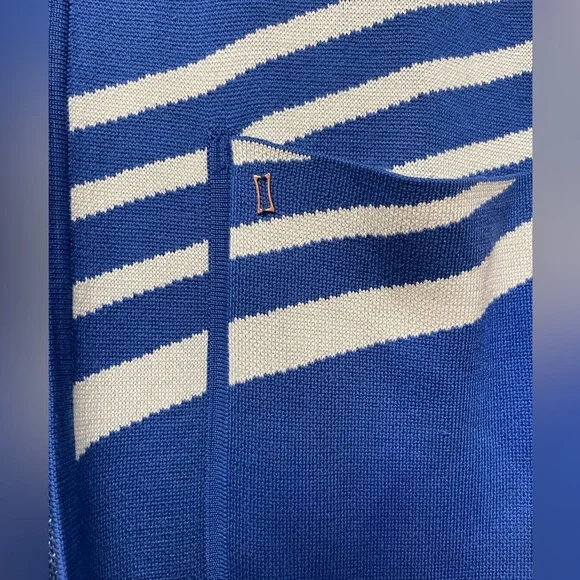 Kit and Ace Studio Cardigan Sz XS / S Blue and White - Picture 7 of 10